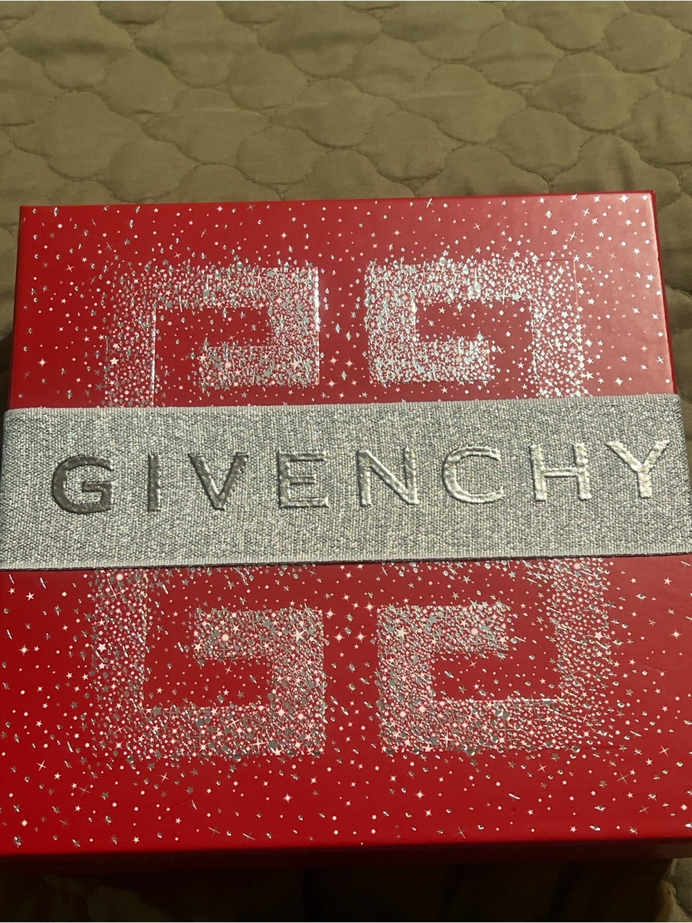 Givenchy Red Box with Silver Logo Band
